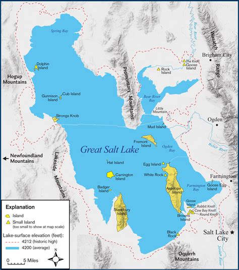 Map of Great Salt Lake On Map